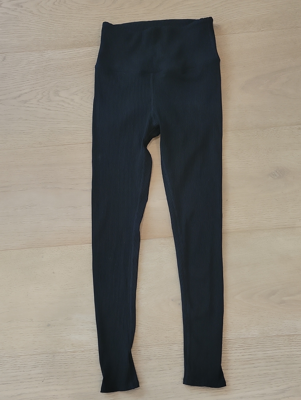 Carbon38 Black Ribbed Sculpting Leggings